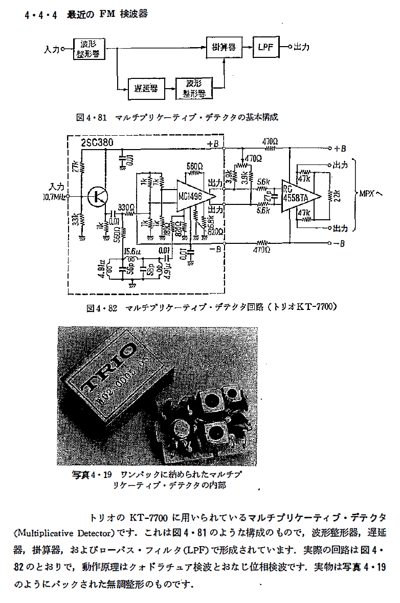 ☘️取扱説明書付き☘️ TRIO KT-7700 FMステレオチューナー TRIO トリオ KT-7700 FMステレオ専用チューナー 現状品 取扱説明